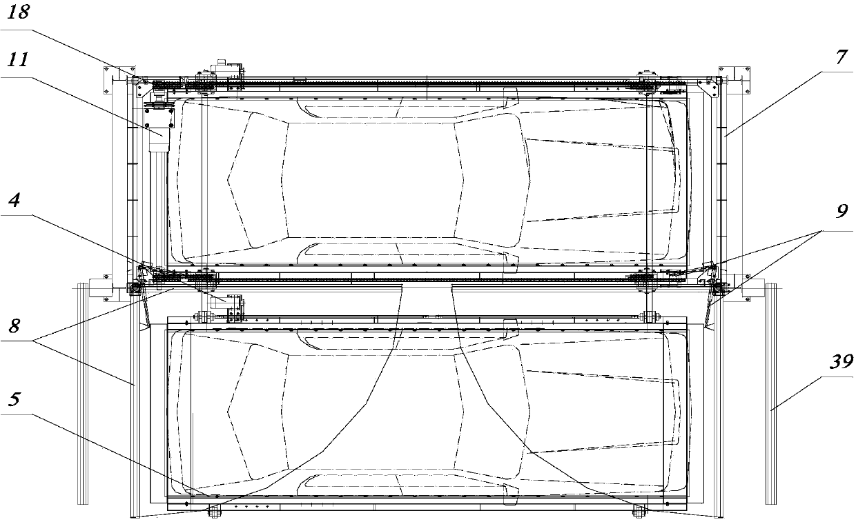 Mobile type multi-layer three-dimensional parking equipment