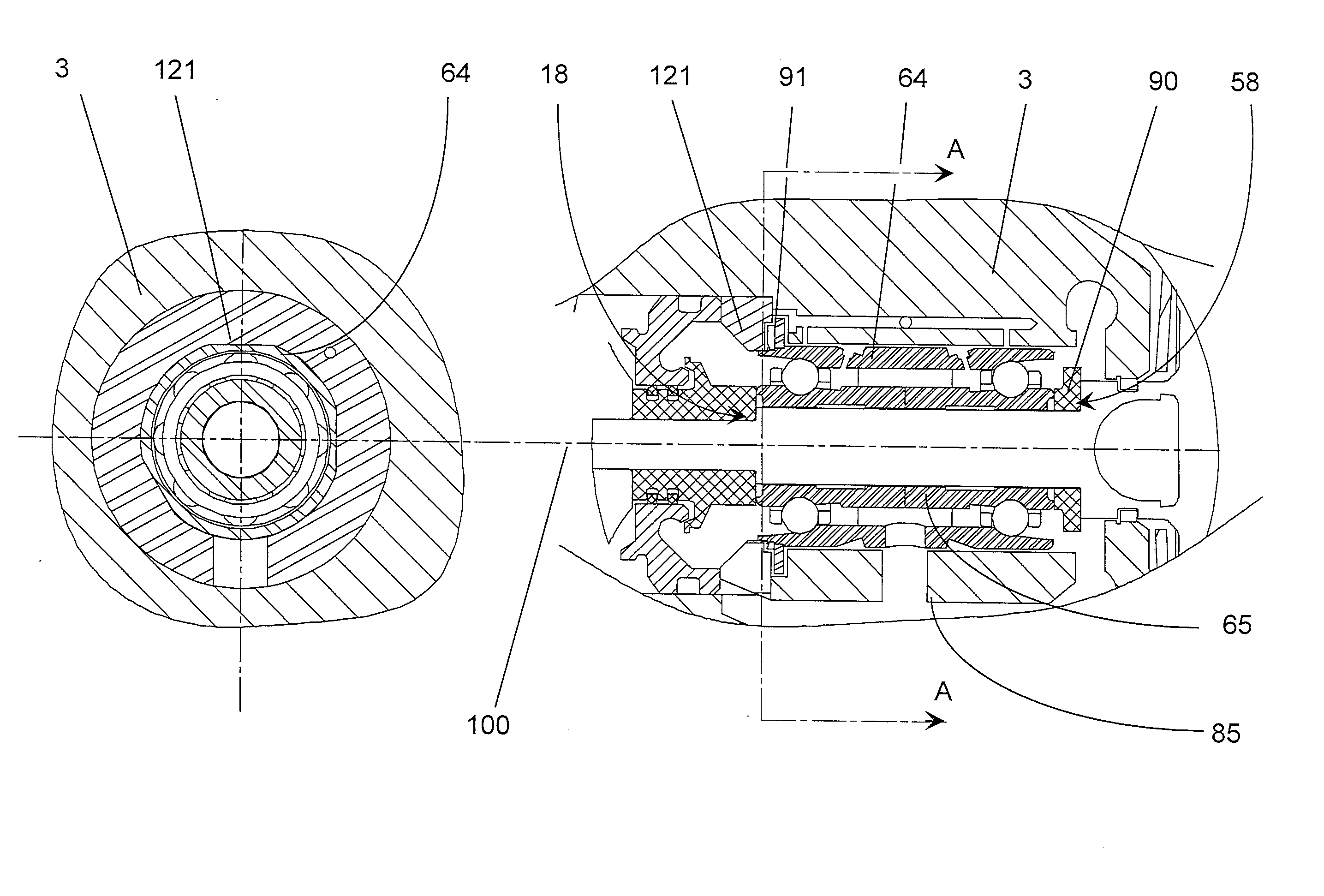 Rolling element bearing cartridge with axial thrust damping and Anti-rotation assemblies