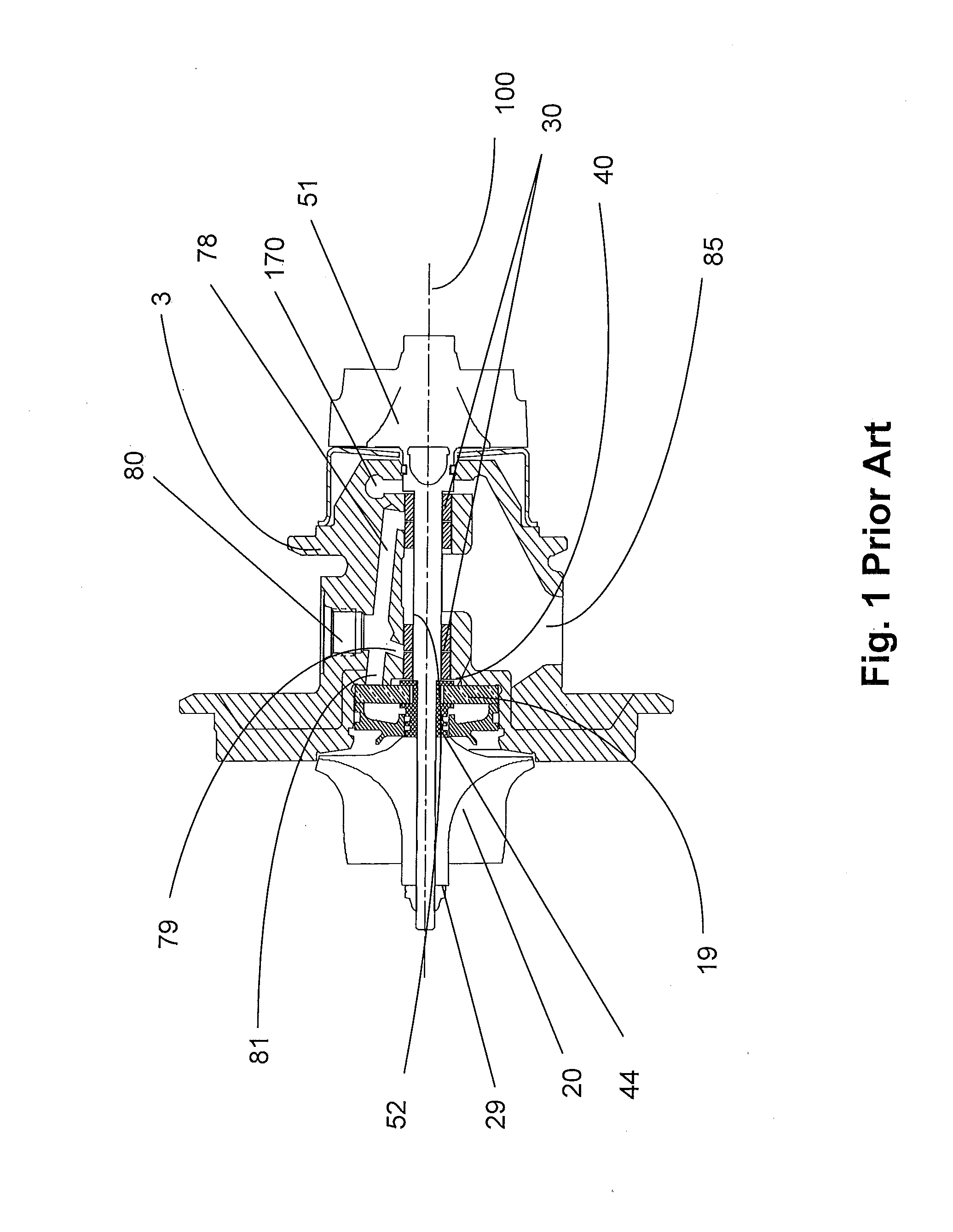 Rolling element bearing cartridge with axial thrust damping and Anti-rotation assemblies