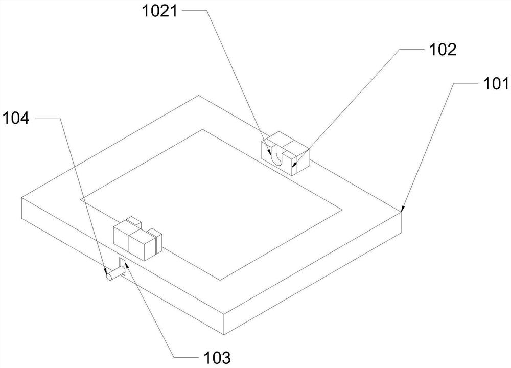 Optical fiber device packaging package with good anti-fracture effect