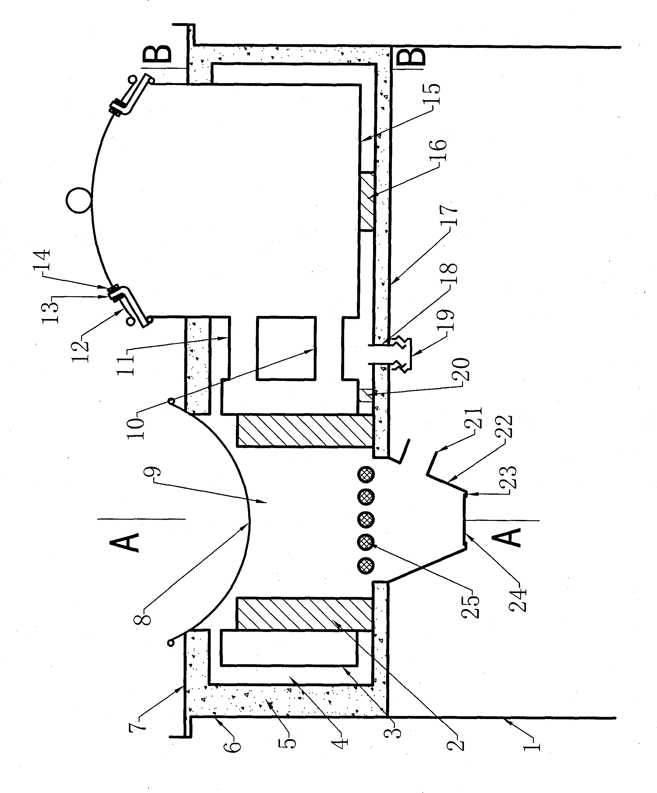 Charking hot water energy conservation stove