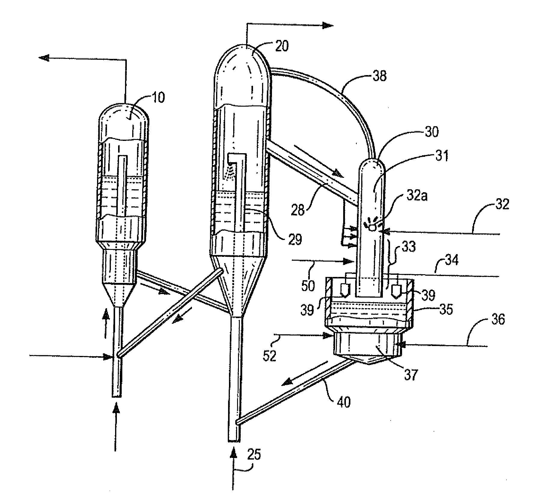 Ancillary cracking of heavy oils in conjunction with fcc unit operations