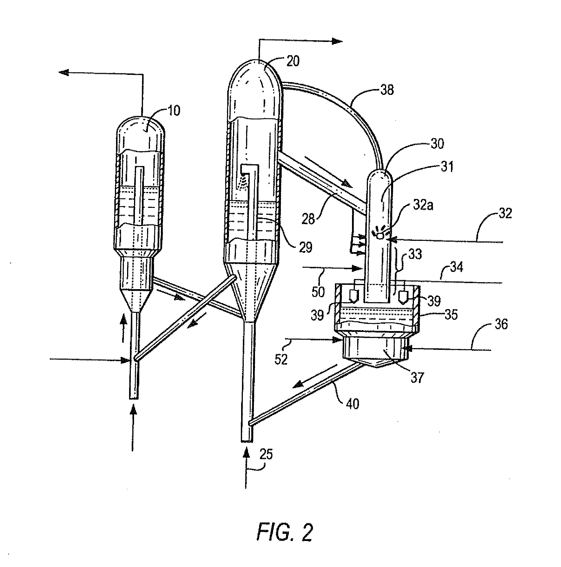 Ancillary cracking of heavy oils in conjunction with fcc unit operations