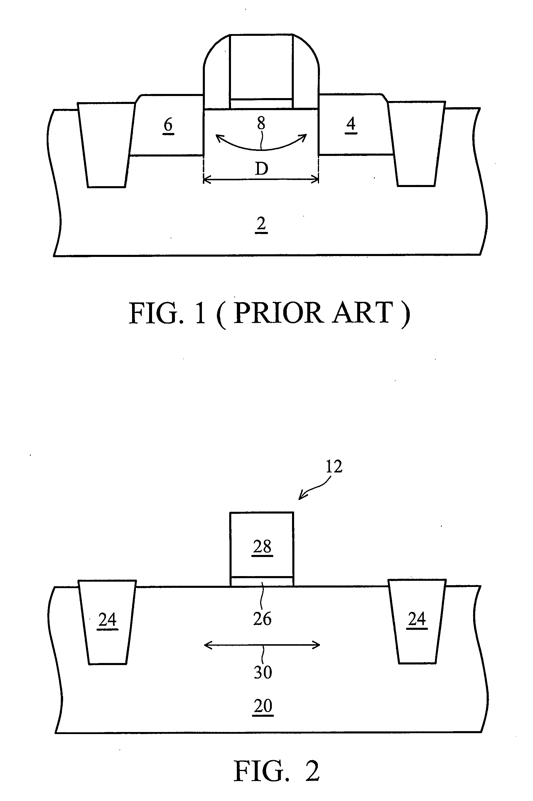 MOS devices with partial stressor channel