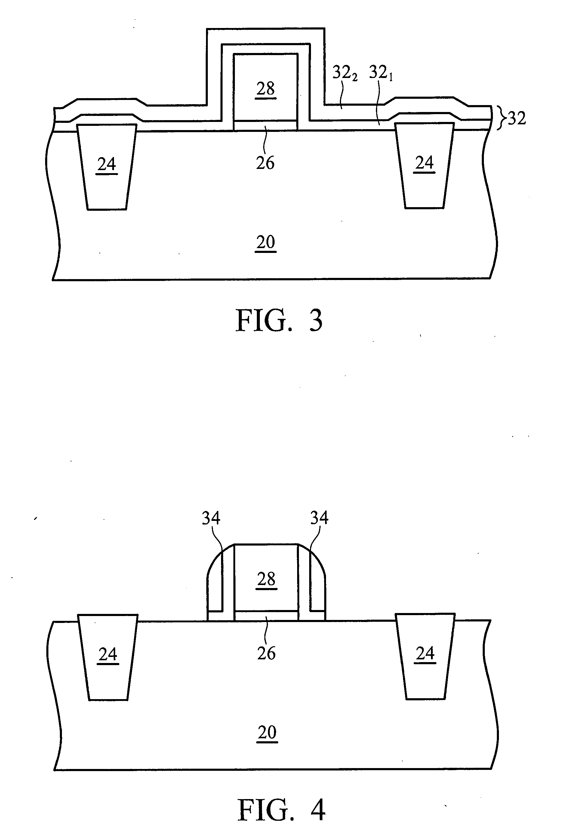 MOS devices with partial stressor channel