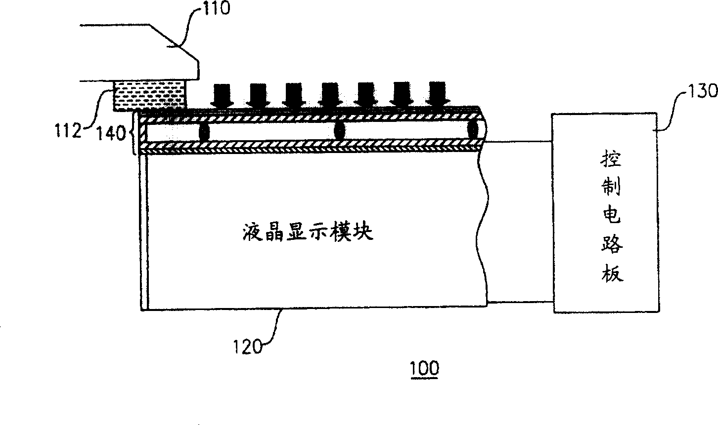 Contact-controlling LCD device