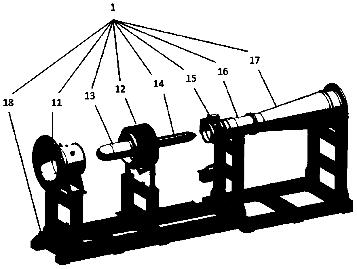 Test piece anti-icing air entraining flow device and test method