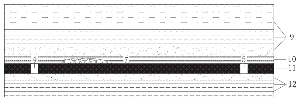 Reinforcing method for crushed top plate of coal face