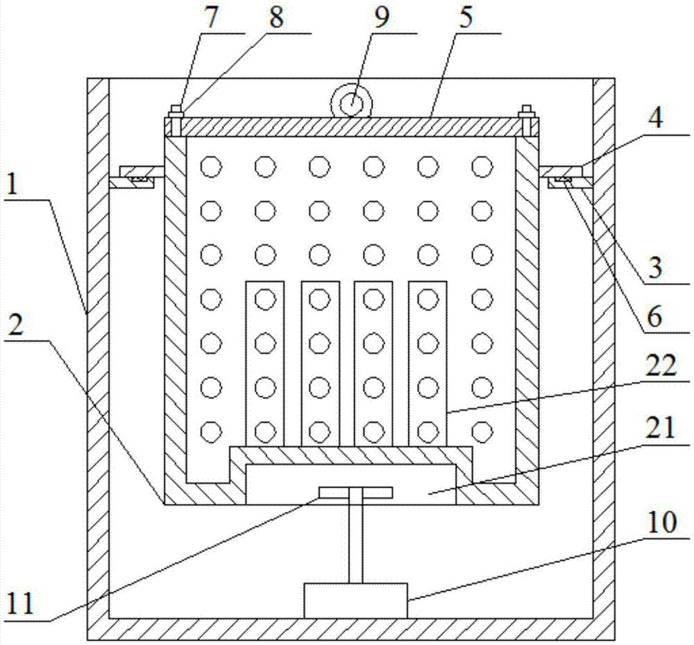 Self-circulation soaking treatment device