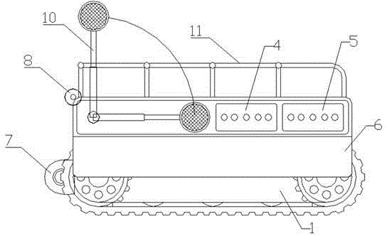 Caterpillar type electric overhaul vehicle