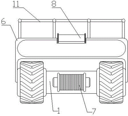 Caterpillar type electric overhaul vehicle