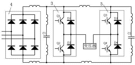 Optimization structure based on inverter welding machine main circuit