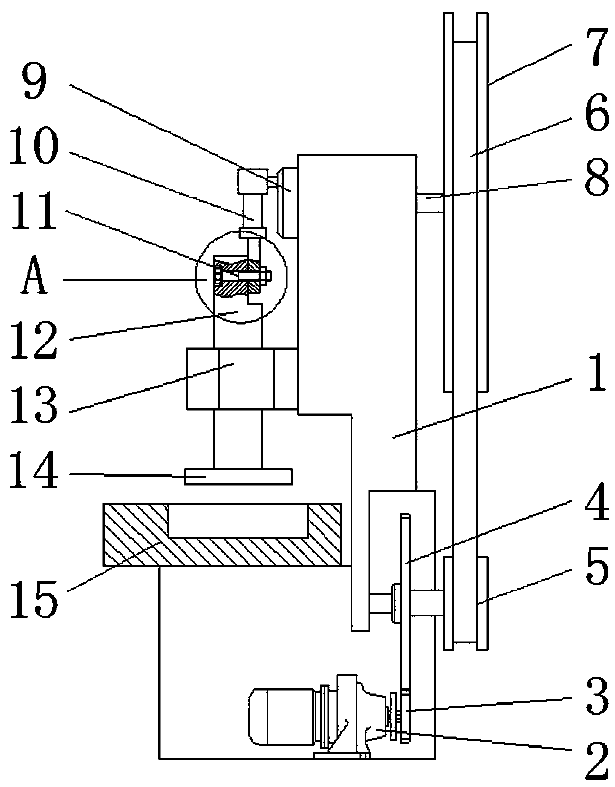 Protective stamping device for metal processing