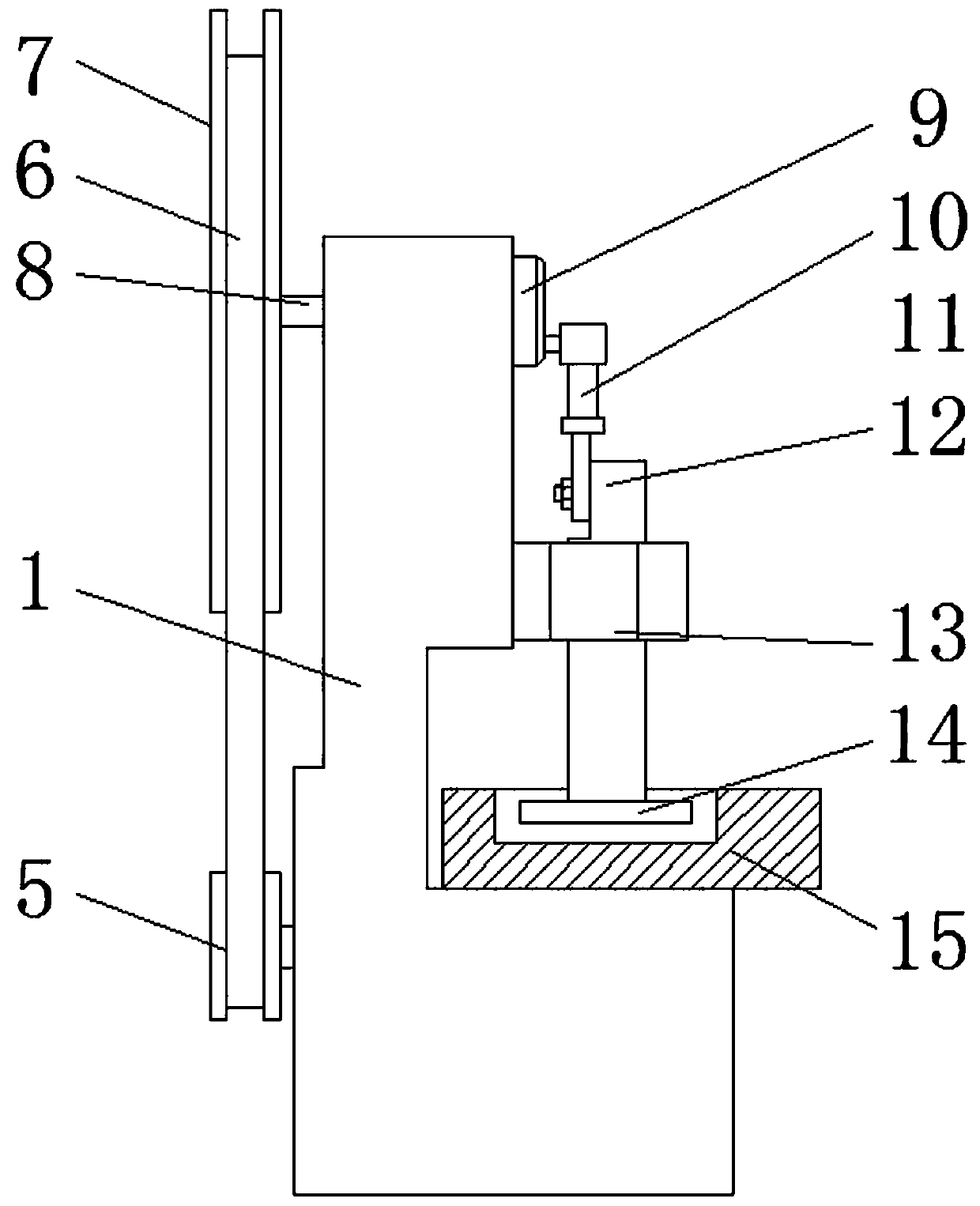 Protective stamping device for metal processing