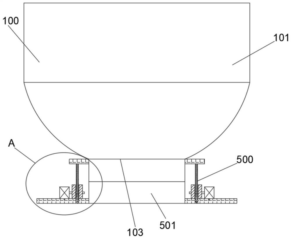 The construction method of the single-wheel dynamic break contact of the water-stabilized mixing station ensures safety in the cleaning of the mixing tank