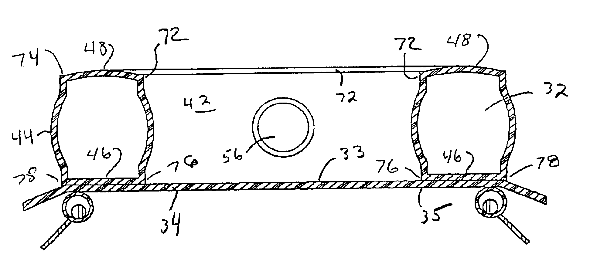 Irrigation dressing with a tubular dam