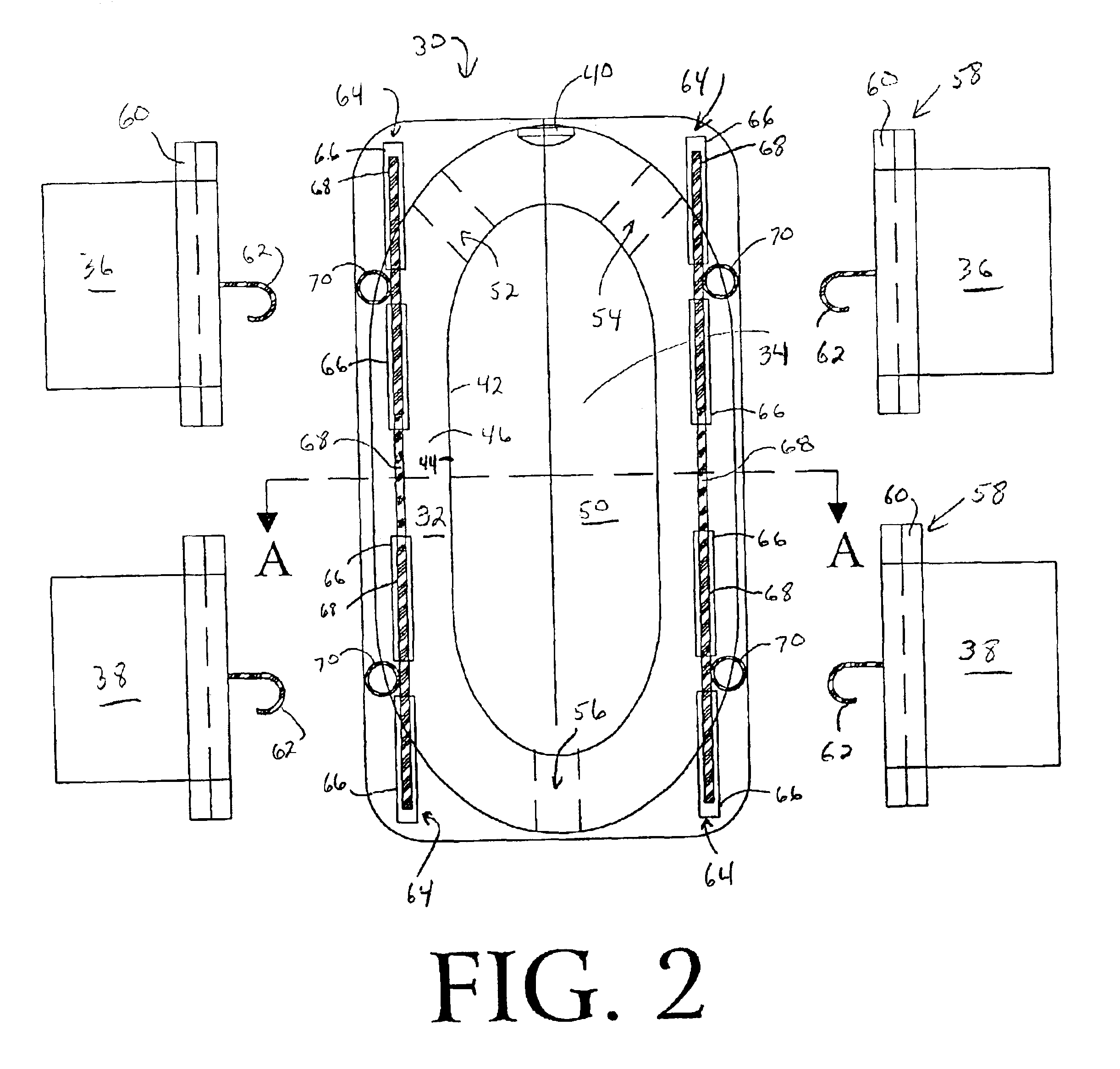 Irrigation dressing with a tubular dam