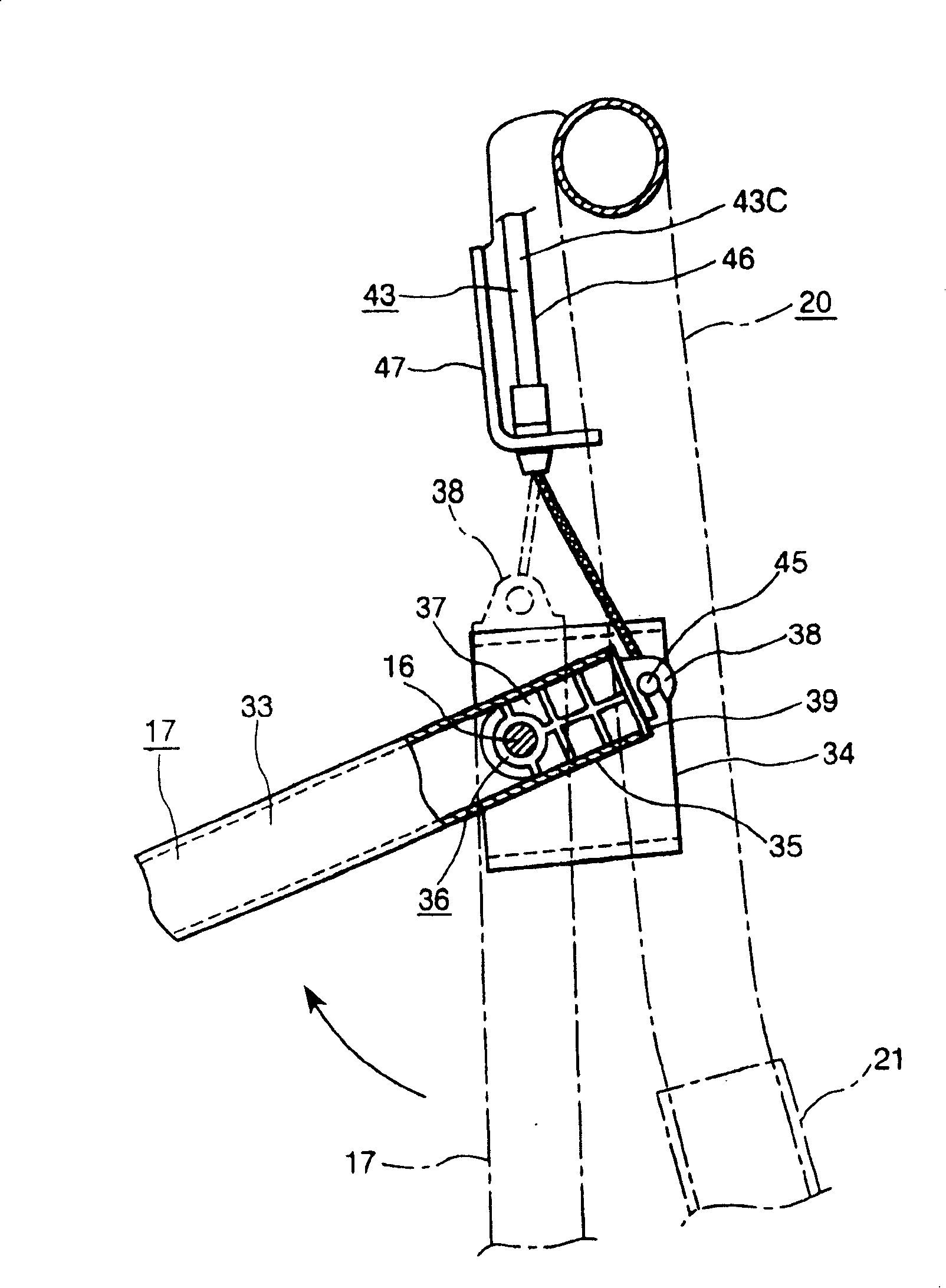 Tip-up Vehicle seat