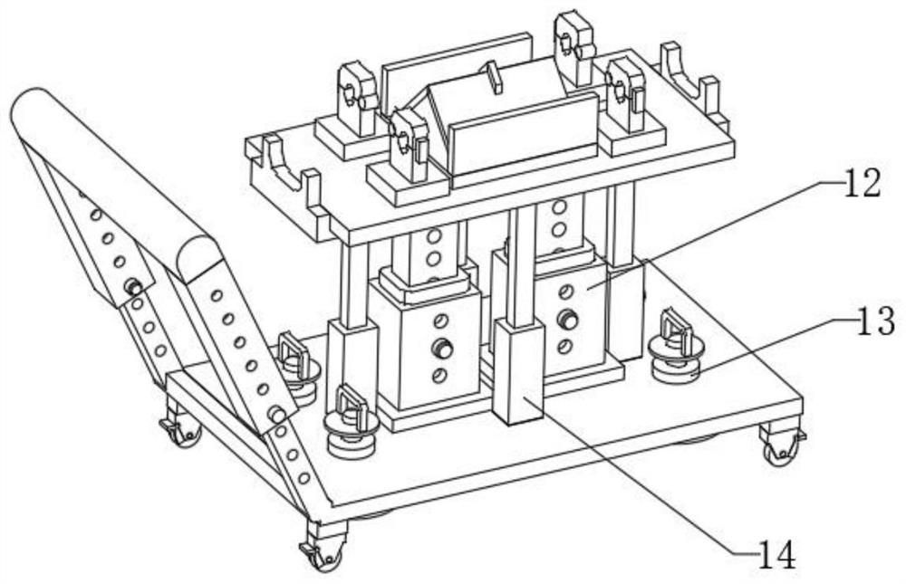 Cable erecting and supporting device for electromechanical installation