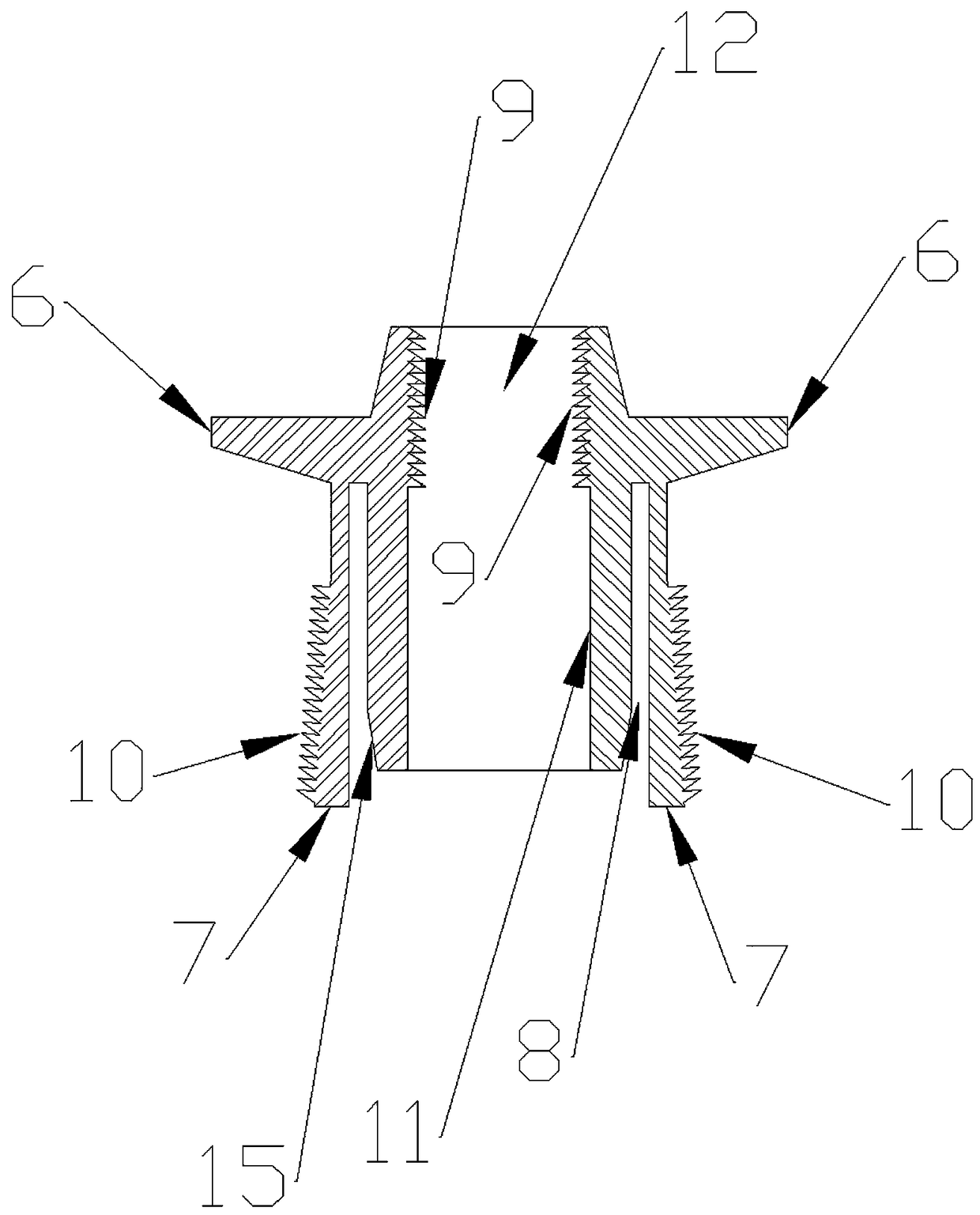 A kind of firmly connected scaffold top support