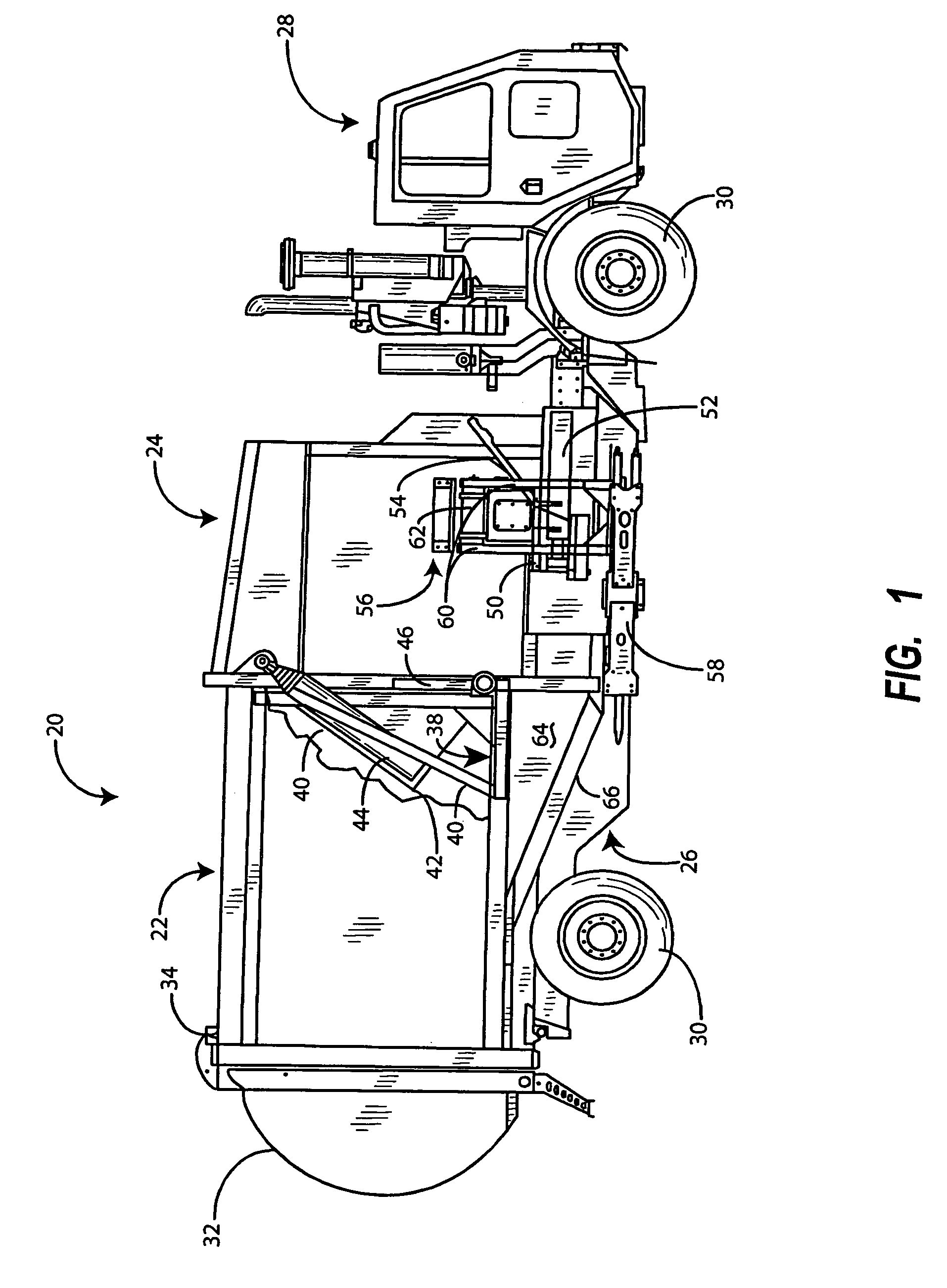 Full eject manual/automated side loader