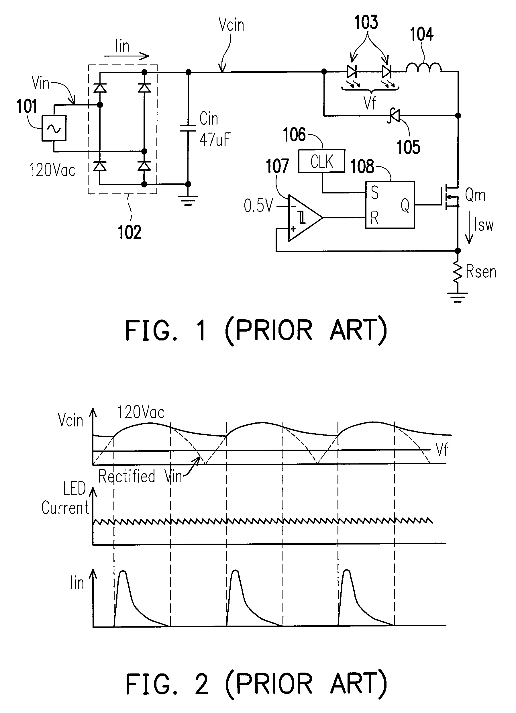 Buck converter LED driver circuit