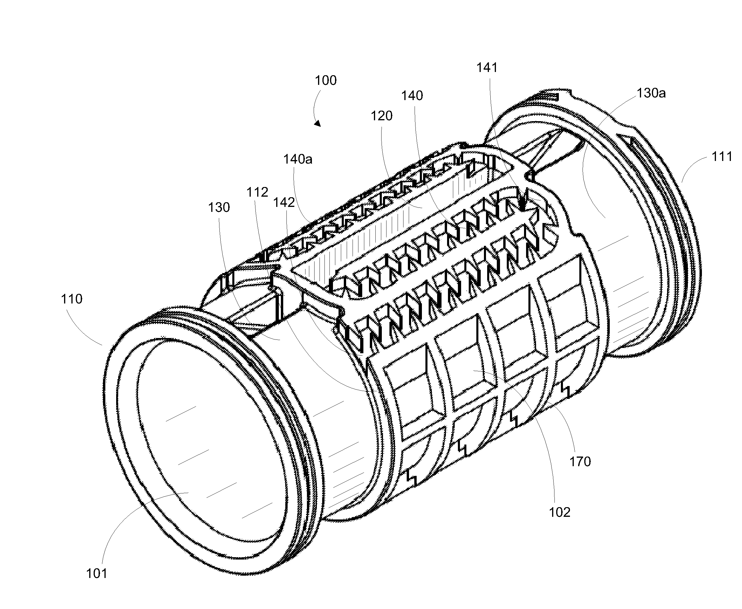 Non-clogging non-pressure compensated drip emitter