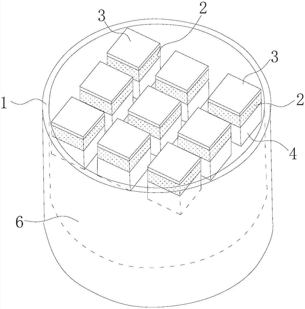 Ultrasonic transducer, focused transducer and focused transducer manufacturing method