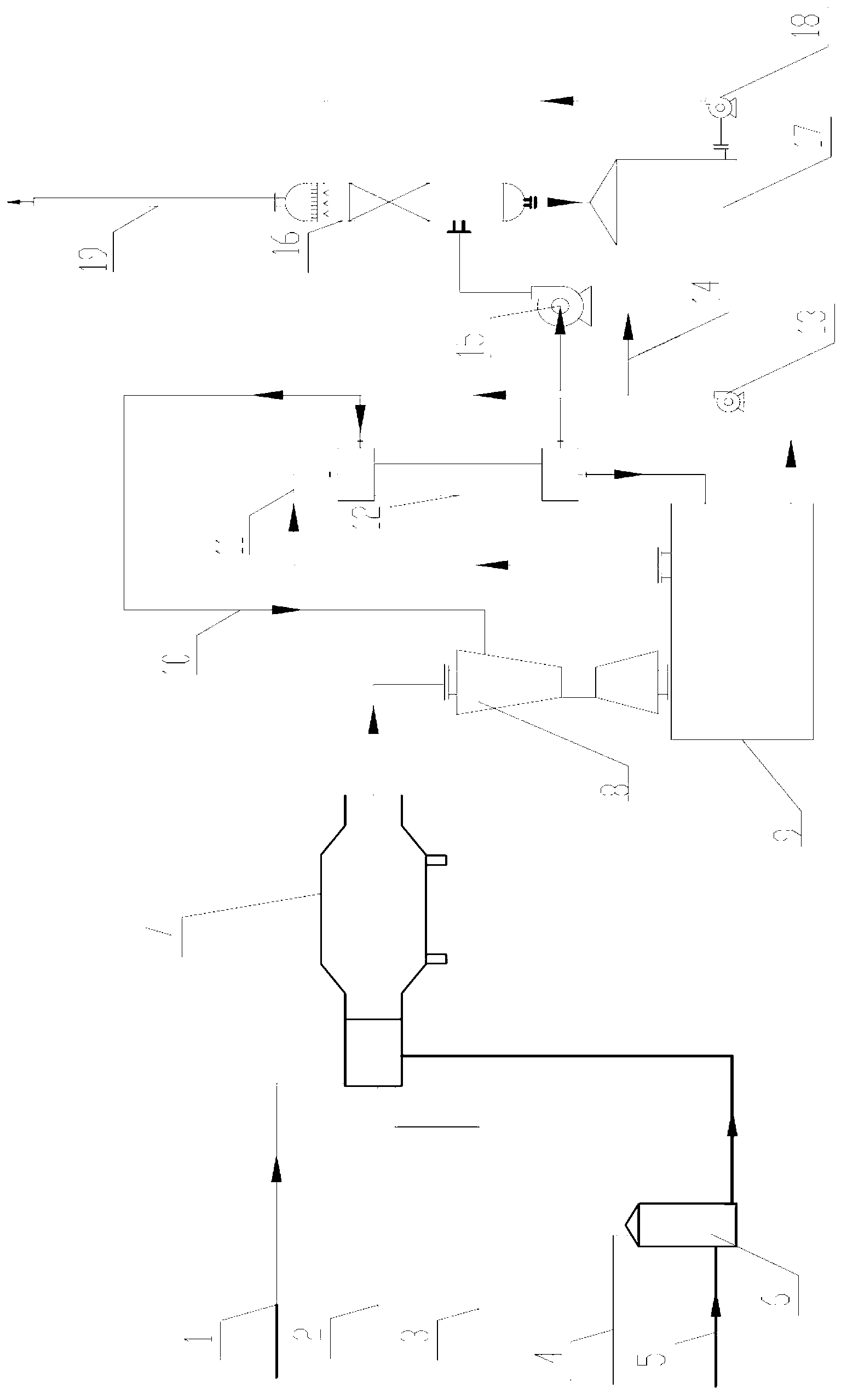 Negative-pressure incineration disposal system and negative-pressure incineration disposal method for fluorine-containing organic waste liquid and exhaust gas