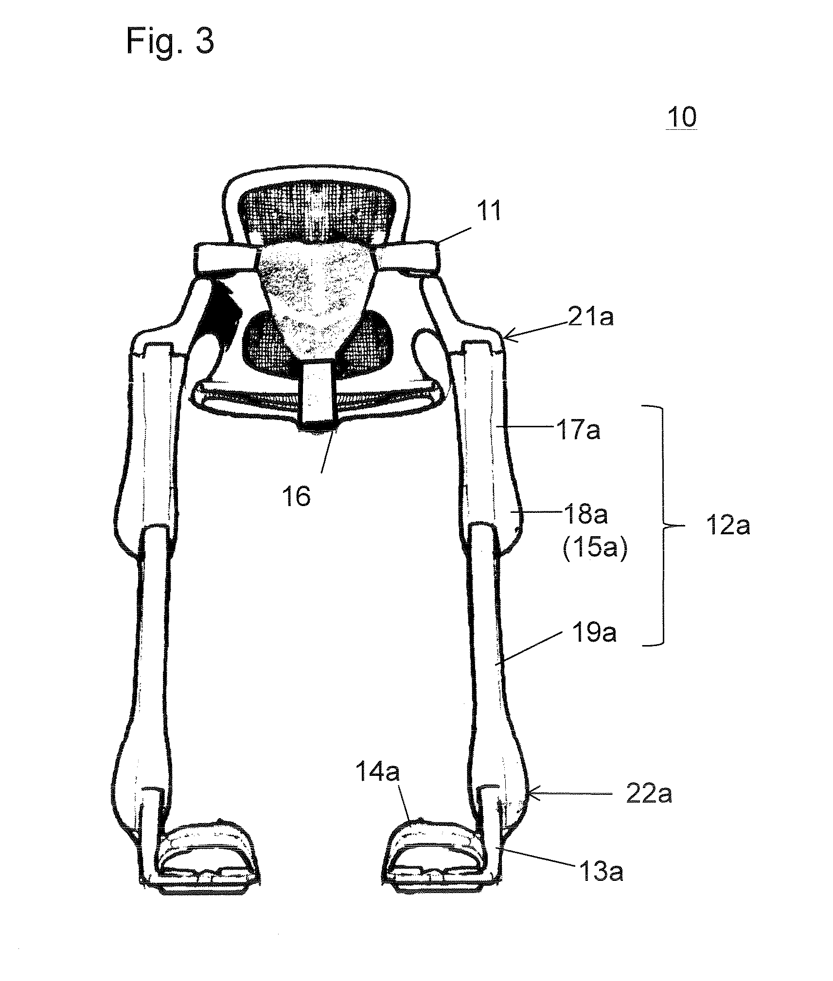 Working posture holding device