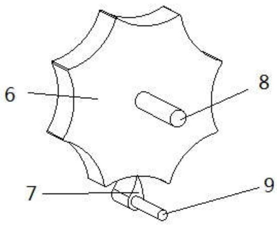 Mutual scraping cycloid wheel feeding device