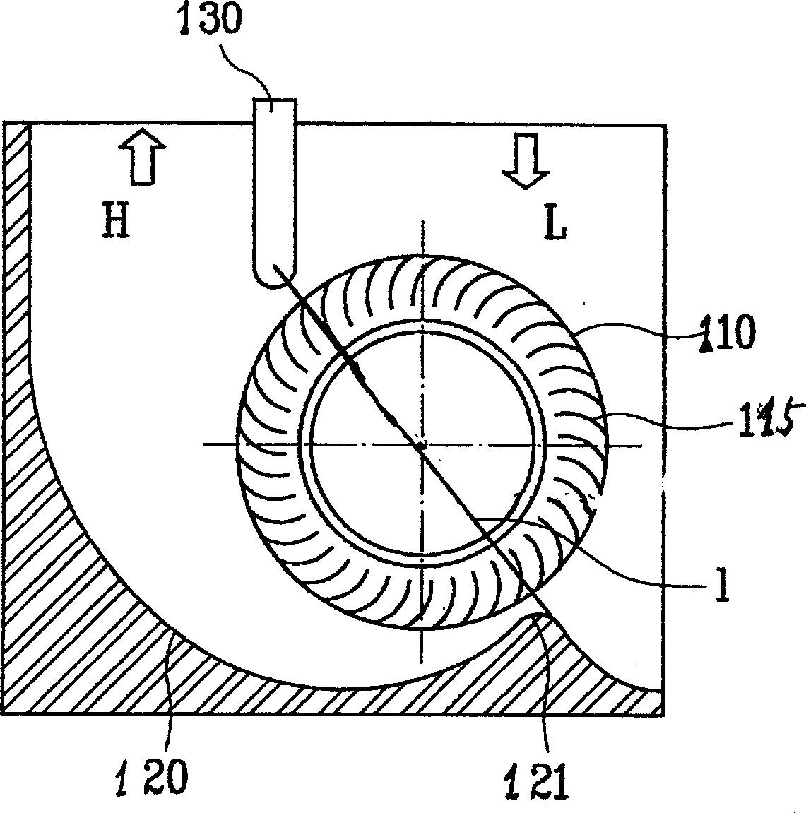 Cross flow fan