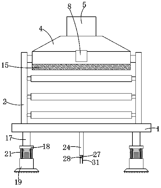 Small-sized textile machine frame