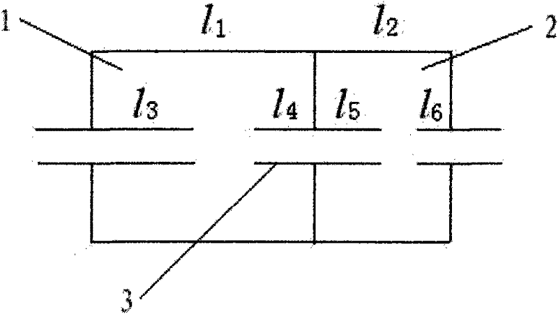 Muffler of double-section expansion chamber of automobile