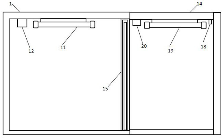 Water cooling system device of baby chick hatching device