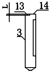 Measuring tool for measuring the width of inner ring groove on inclined plane