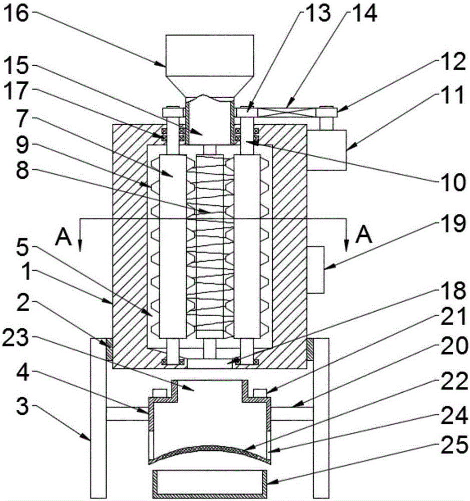 Novel vertical corn thresher