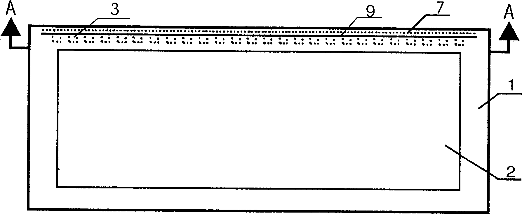 LED subdued planar panel displaying (illumination) devices