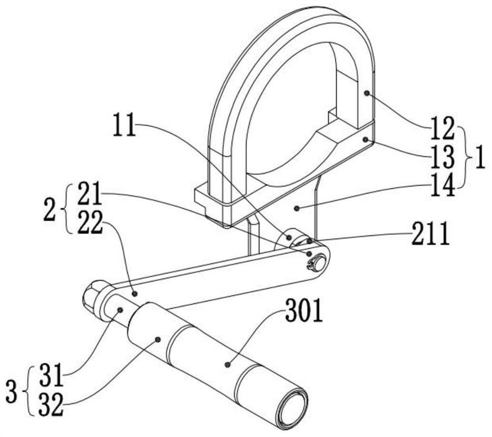 Conductive auxiliary wheel device and line inspection robot using same