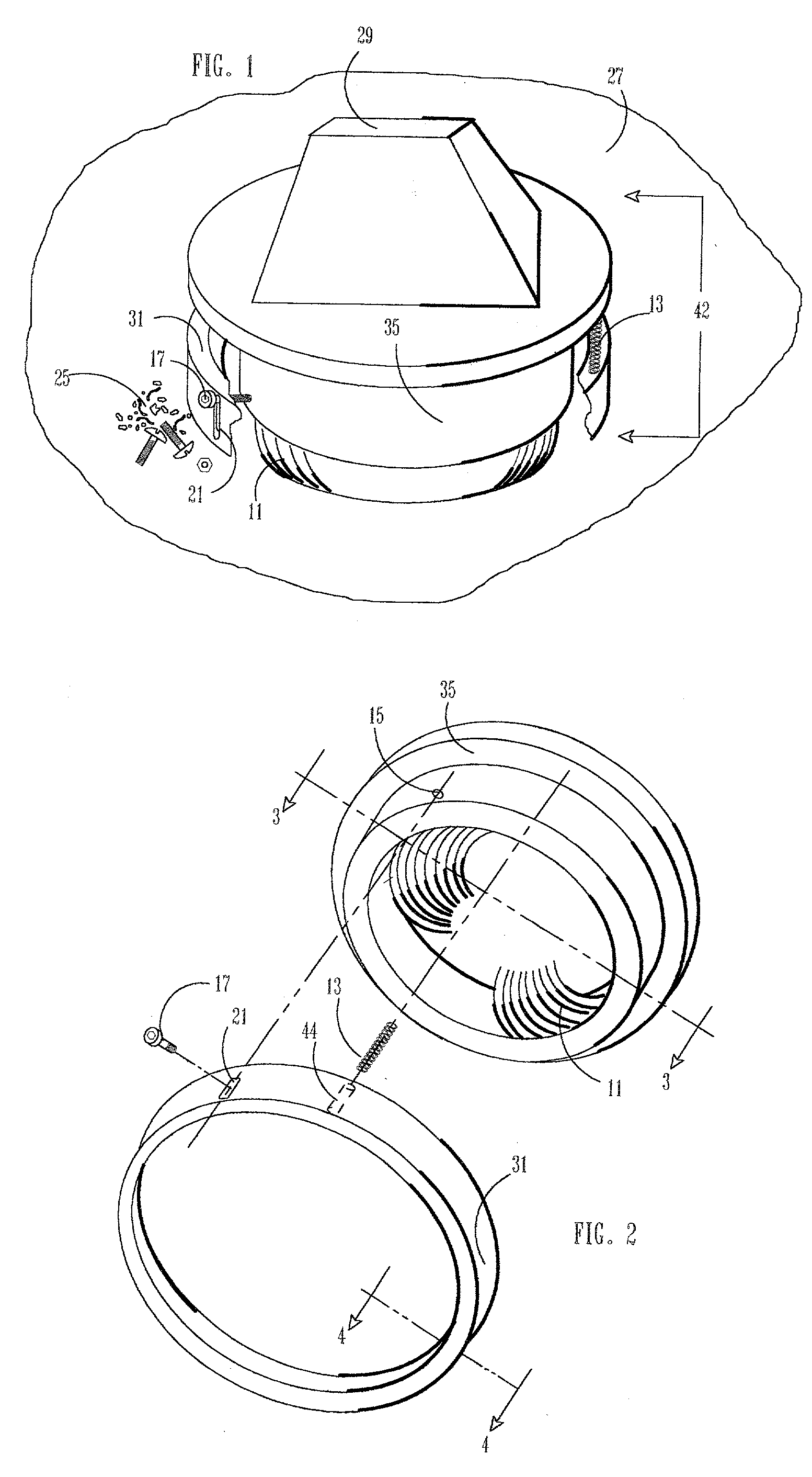 Fluid levitated caster integrating external debris scraper