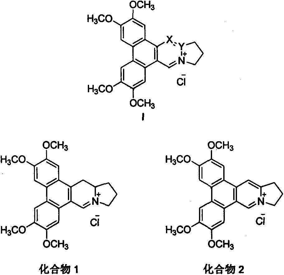 Application of dehydrogenized derivatives of tylophorine in inhibiting activity of tobacco mosaic virus