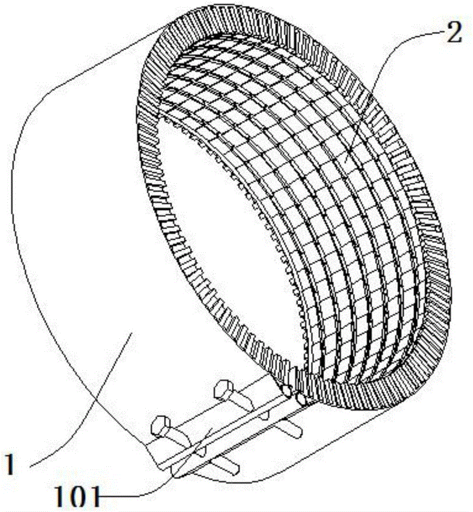 Novel material heating apparatus and heating body preparation process thereof