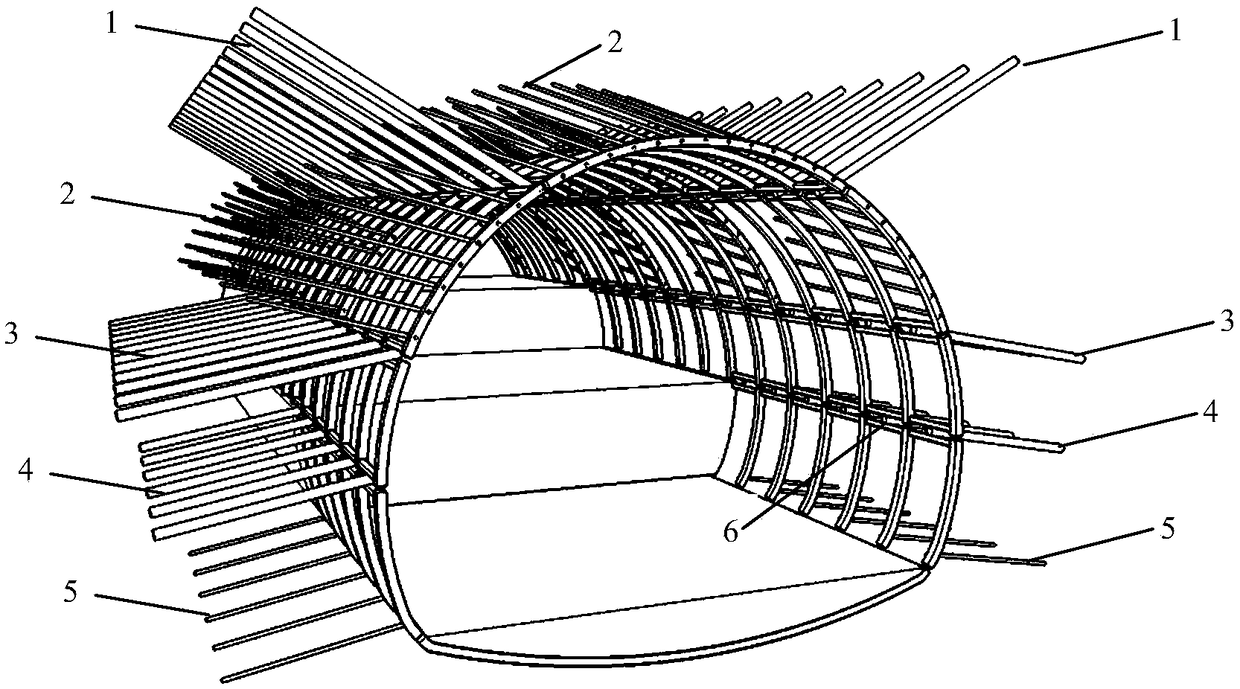 Support method of large-section soft rock large-deformation tunnel