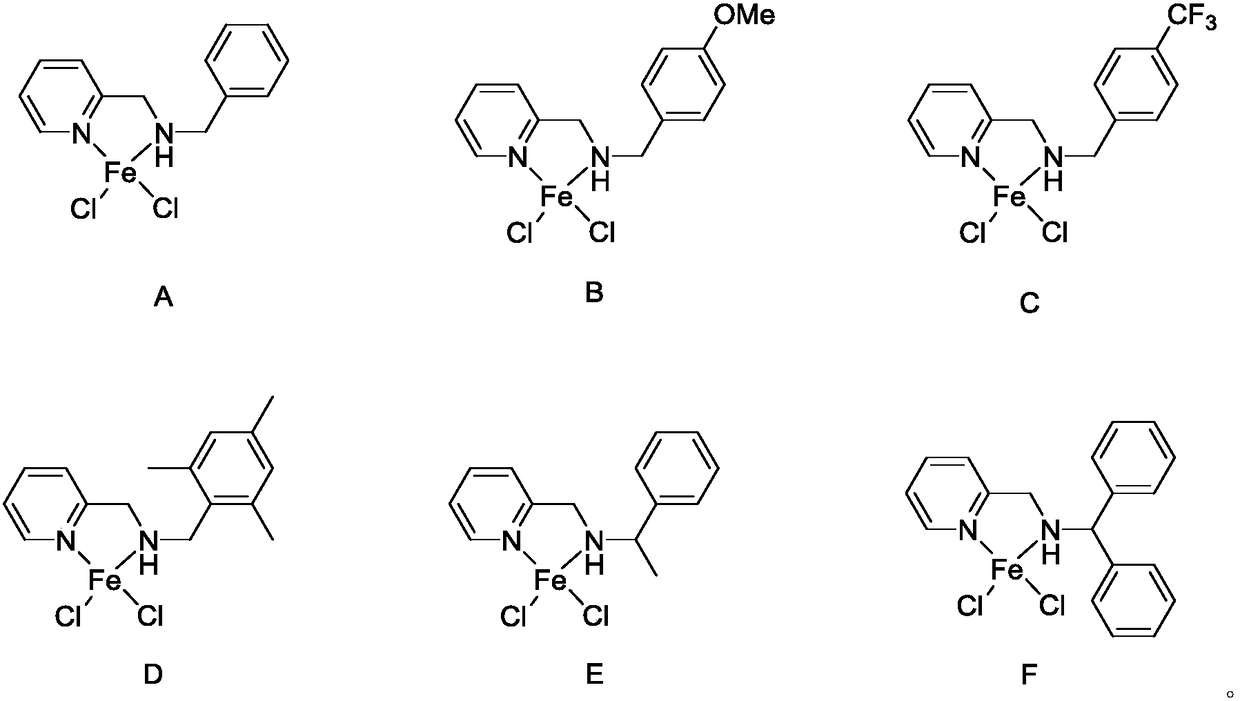 Alkyl-substituted pyridinamine iron-based catalyst and preparation method and application thereof