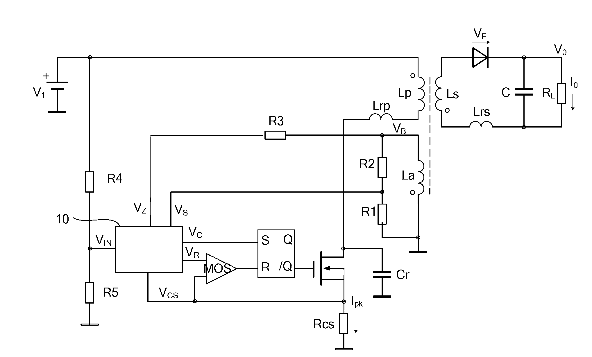 Back porch sampling circuit and method for sampling back porch falling edge voltage