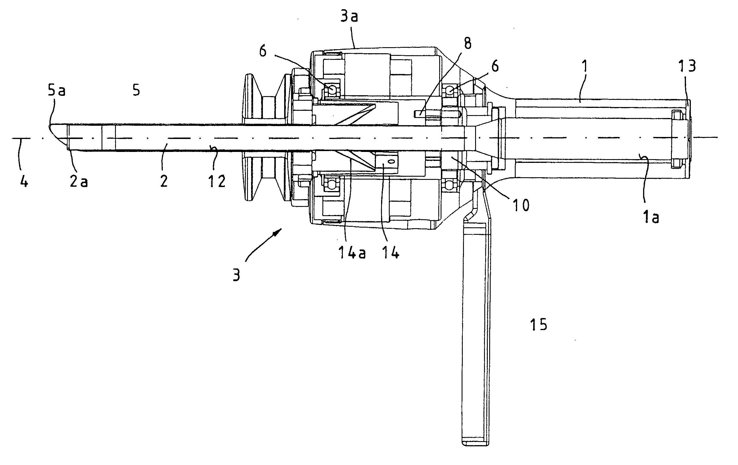 Medical instrument for cutting biological and especially human tissue