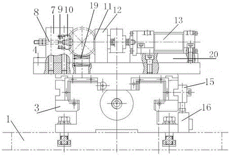 Drilling and locating device for hollow spheres of sphere-connected handrail