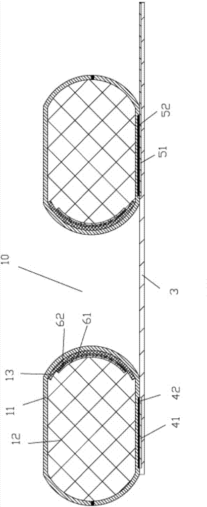 Novel infant pillow provided with milk absorbing mat