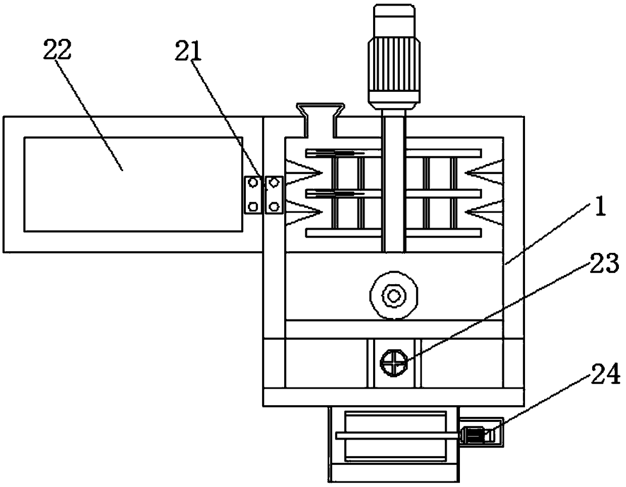 Crushing, melting and extruding integrated equipment for plastic production