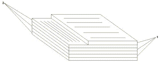 Recombination wooden furniture board with natural wood grain and manufacturing method thereof